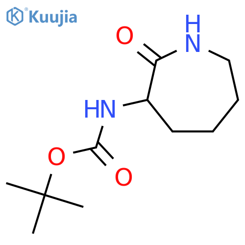tert-butyl N-(2-oxoazepan-3-yl)carbamate structure