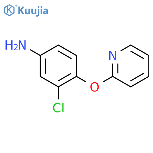 Benzenamine, 3-chloro-4-(2-pyridinyloxy)- structure