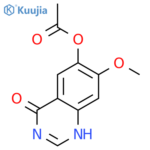 7-methoxy-4-oxo-1,4-dihydroquinazolin-6-yl acetate structure