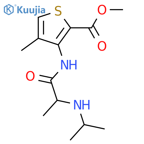 Methyl 3-2-(Isopropylamino)propanamido-4-methylthiophene-2-carboxylate structure