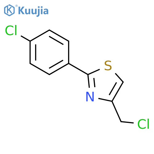 4-(Chloromethyl)-2-(4-chlorophenyl)-1,3-thiazole structure
