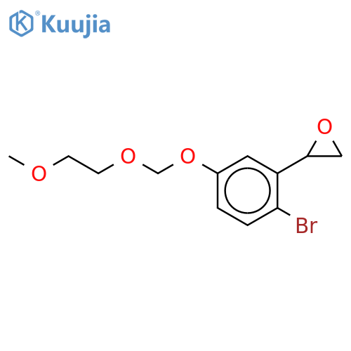 4-Bromo-3-(2-oxiranyl)-phenol 1-O-(2-Methoxyethoxymethyl) Ether structure