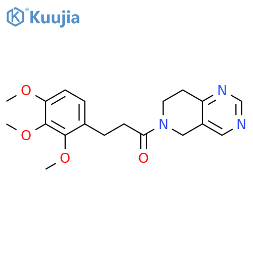1-Propanone, 1-(7,8-dihydropyrido[4,3-d]pyrimidin-6(5H)-yl)-3-(2,3,4-trimethoxyphenyl)- structure