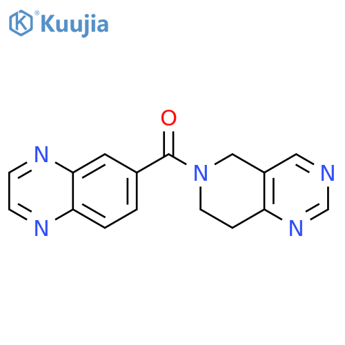 7,8-dihydro-5H-pyrido[4,3-d]pyrimidin-6-yl(quinoxalin-6-yl)methanone structure