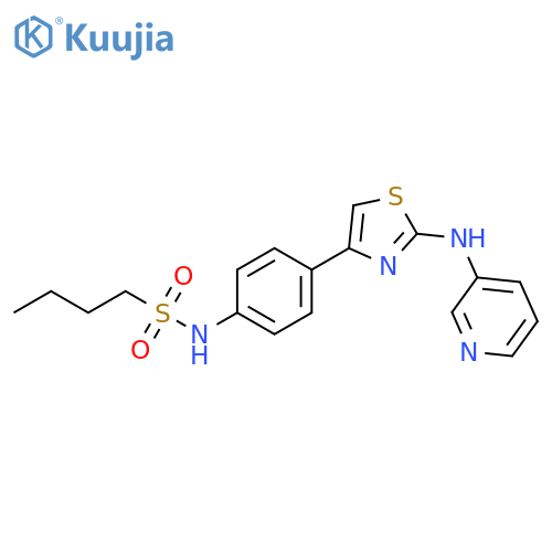 N-[4-[2-(3-Pyridinylamino)-4-thiazolyl]phenyl]-1-butanesulfonamide structure