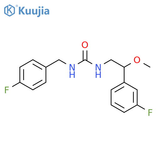 N-[2-(3-Fluorophenyl)-2-methoxyethyl]-N′-[(4-fluorophenyl)methyl]urea structure