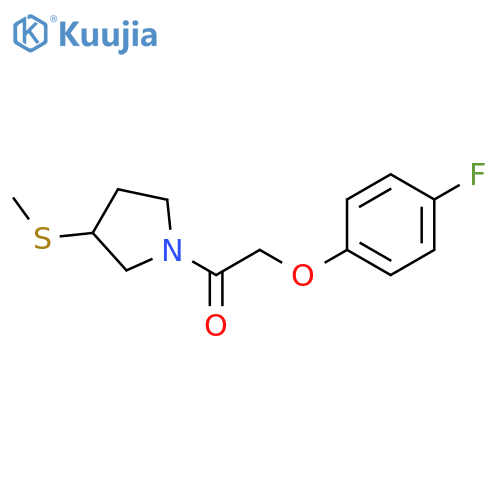 2-(4-fluorophenoxy)-1-[3-(methylsulfanyl)pyrrolidin-1-yl]ethan-1-one structure