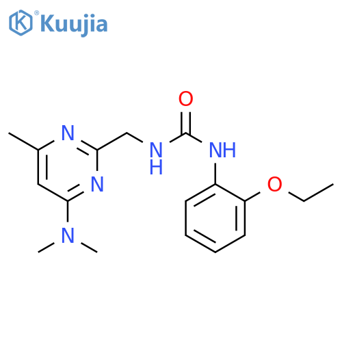 3-{[4-(dimethylamino)-6-methylpyrimidin-2-yl]methyl}-1-(2-ethoxyphenyl)urea structure