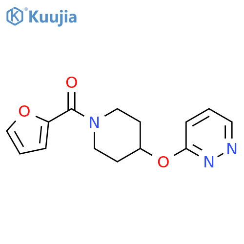 3-{[1-(furan-2-carbonyl)piperidin-4-yl]oxy}pyridazine structure
