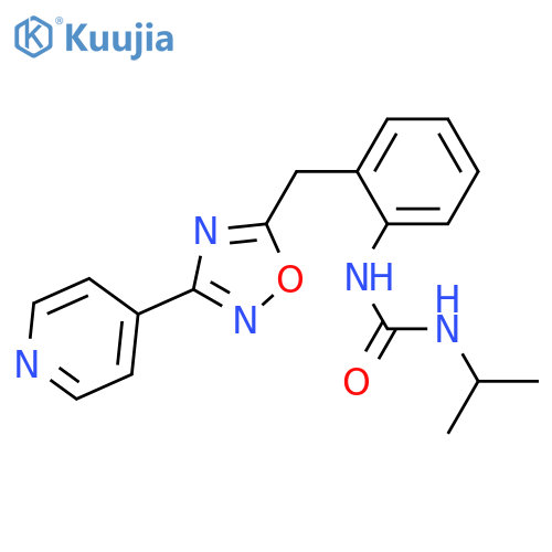 3-(propan-2-yl)-1-(2-{[3-(pyridin-4-yl)-1,2,4-oxadiazol-5-yl]methyl}phenyl)urea structure