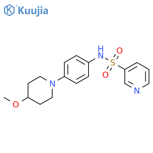 N-[4-(4-methoxypiperidin-1-yl)phenyl]pyridine-3-sulfonamide structure