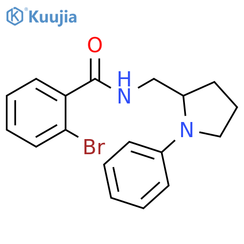 2-bromo-N-[(1-phenylpyrrolidin-2-yl)methyl]benzamide structure