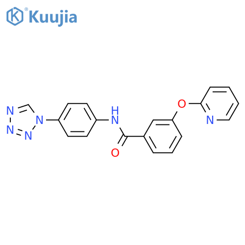 3-(pyridin-2-yloxy)-N-4-(1H-1,2,3,4-tetrazol-1-yl)phenylbenzamide structure