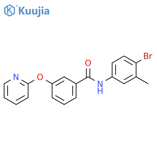N-(4-bromo-3-methylphenyl)-3-(pyridin-2-yloxy)benzamide structure