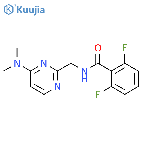 N-{[4-(dimethylamino)pyrimidin-2-yl]methyl}-2,6-difluorobenzamide structure