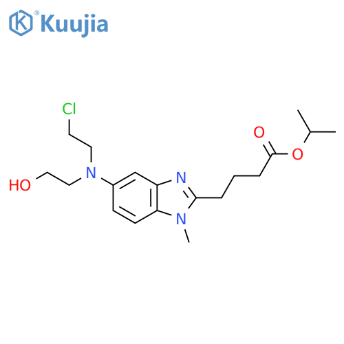 5-(2-Chloroethyl)(2-hydroxyethyl)amino-1-methyl-1H-benzimidazole-2-butanoic Acid 1-Methylethyl Ester structure