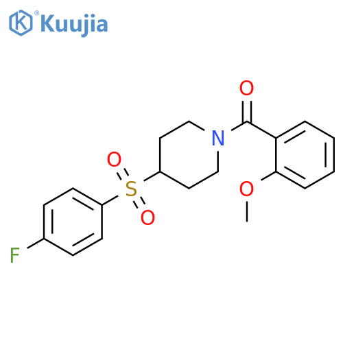 4-(4-fluorobenzenesulfonyl)-1-(2-methoxybenzoyl)piperidine structure