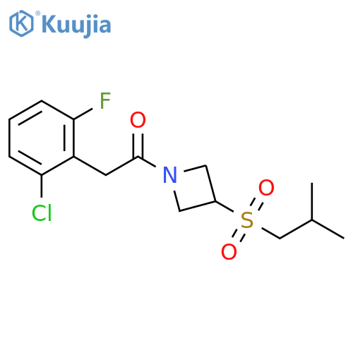 2-(2-chloro-6-fluorophenyl)-1-[3-(2-methylpropanesulfonyl)azetidin-1-yl]ethan-1-one structure