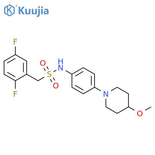 1-(2,5-difluorophenyl)-N-4-(4-methoxypiperidin-1-yl)phenylmethanesulfonamide structure