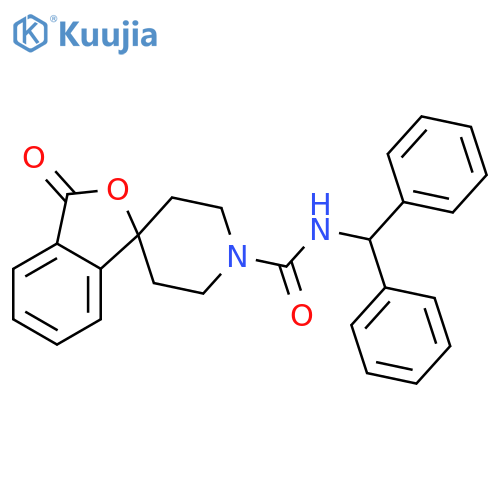 N-(diphenylmethyl)-3-oxo-3H-spiro[2-benzofuran-1,4'-piperidine]-1'-carboxamide structure