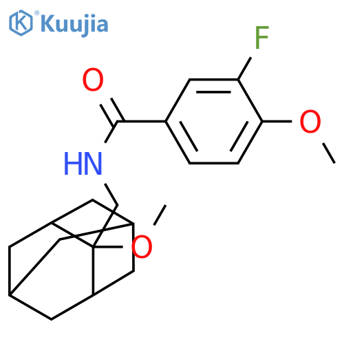 3-Fluoro-4-methoxy-N-[(2-methoxytricyclo[3.3.1.13,7]dec-2-yl)methyl]benzamide structure