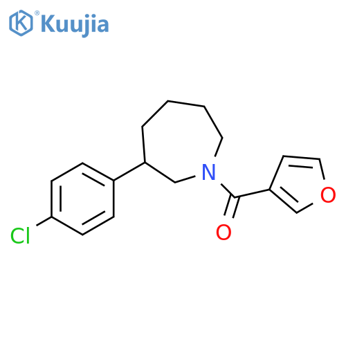 [3-(4-chlorophenyl)azepan-1-yl]-(furan-3-yl)methanone structure