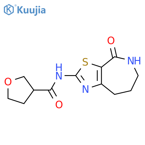 3-Furancarboxamide, tetrahydro-N-(5,6,7,8-tetrahydro-4-oxo-4H-thiazolo[5,4-c]azepin-2-yl)- structure