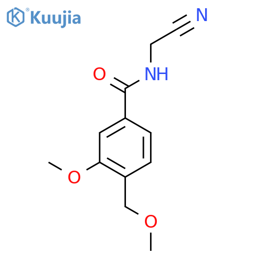 N-(cyanomethyl)-3-methoxy-4-(methoxymethyl)benzamide structure
