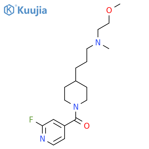 {3-[1-(2-Fluoropyridine-4-carbonyl)piperidin-4-yl]propyl}(2-methoxyethyl)methylamine structure