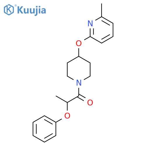 1-{4-[(6-methylpyridin-2-yl)oxy]piperidin-1-yl}-2-phenoxypropan-1-one structure