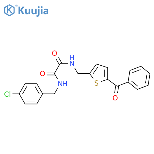 N-[(5-benzoylthiophen-2-yl)methyl]-N'-[(4-chlorophenyl)methyl]ethanediamide structure