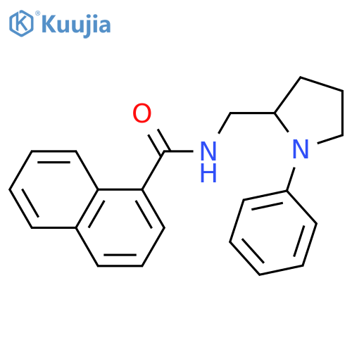 N-[(1-phenylpyrrolidin-2-yl)methyl]naphthalene-1-carboxamide structure
