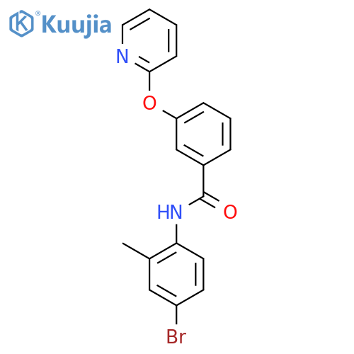 N-(4-bromo-2-methylphenyl)-3-(pyridin-2-yloxy)benzamide structure