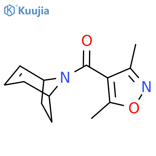 8-Azabicyclo[3.2.1]oct-2-en-8-yl(3,5-dimethyl-4-isoxazolyl)methanone structure