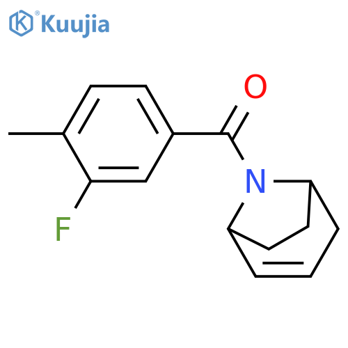 8-azabicyclo[3.2.1]oct-3-en-8-yl-(3-fluoro-4-methylphenyl)methanone structure