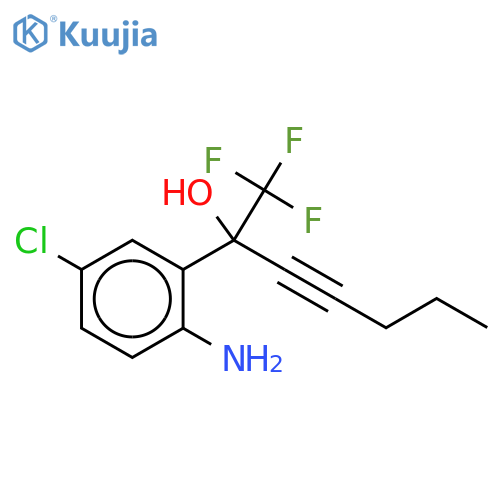 2-Amino-α-1-pentynyl-5-chloro-α-(trifluoromethyl)-benzenemethanol structure