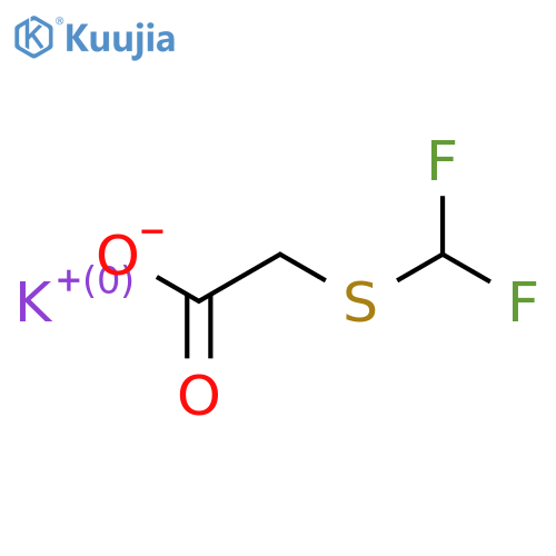 Difluoromethylthioacetic Acid Potassium Salt structure