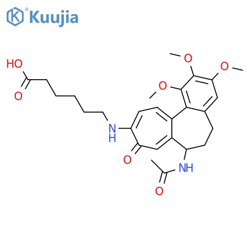 Hexanoic acid, 6-[[7-(acetylamino)-5,6,7,9-tetrahydro-1,2,3-trimethoxy-9-oxobenzo[a]heptalen-10-yl]amino]- structure
