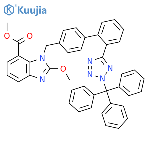 N-Trityl Candesartan Methyl Ester Methoxy Analogue structure