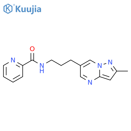 N-[3-(2-Methylpyrazolo[1,5-a]pyrimidin-6-yl)propyl]-2-pyridinecarboxamide structure