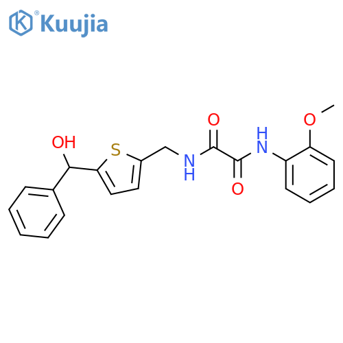 N-({5-[hydroxy(phenyl)methyl]thiophen-2-yl}methyl)-N'-(2-methoxyphenyl)ethanediamide structure