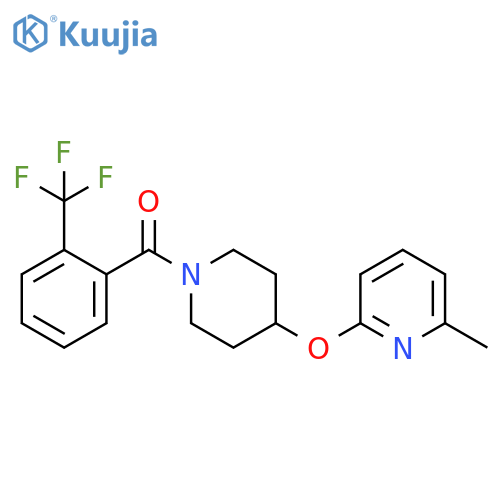 2-methyl-6-({1-[2-(trifluoromethyl)benzoyl]piperidin-4-yl}oxy)pyridine structure