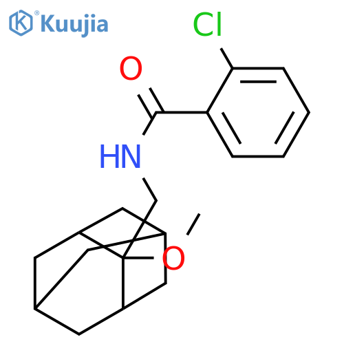2-Chloro-N-[(2-methoxytricyclo[3.3.1.13,7]dec-2-yl)methyl]benzamide structure