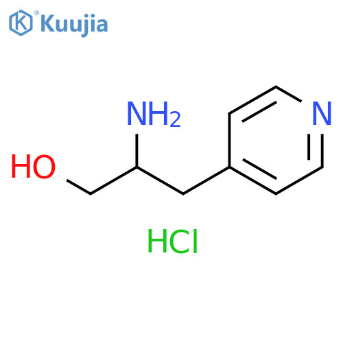 2-amino-3-(pyridin-4-yl)propan-1-ol dihydrochloride structure