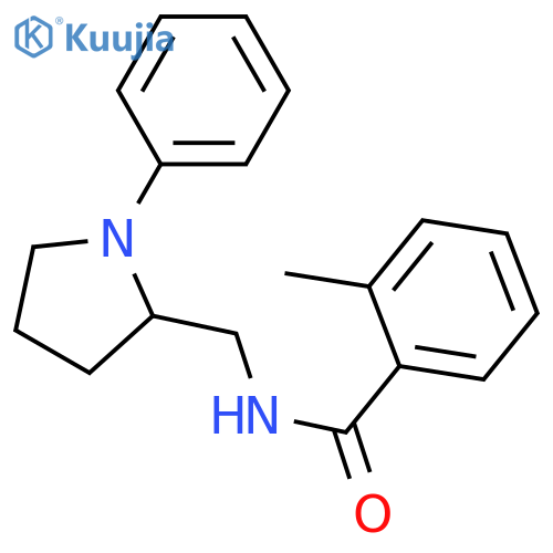 2-methyl-N-[(1-phenylpyrrolidin-2-yl)methyl]benzamide structure