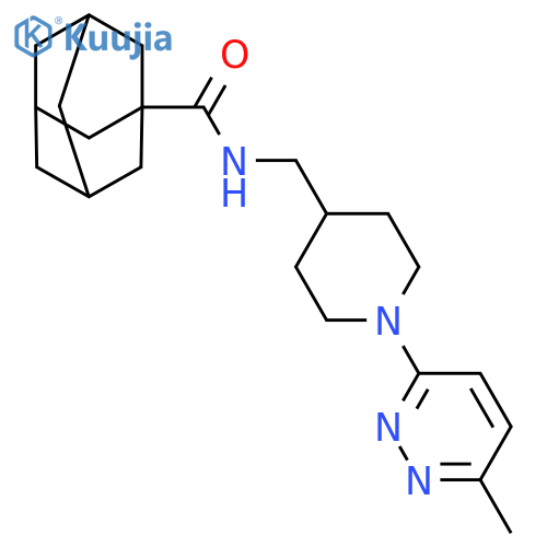 N-{[1-(6-methylpyridazin-3-yl)piperidin-4-yl]methyl}adamantane-1-carboxamide structure