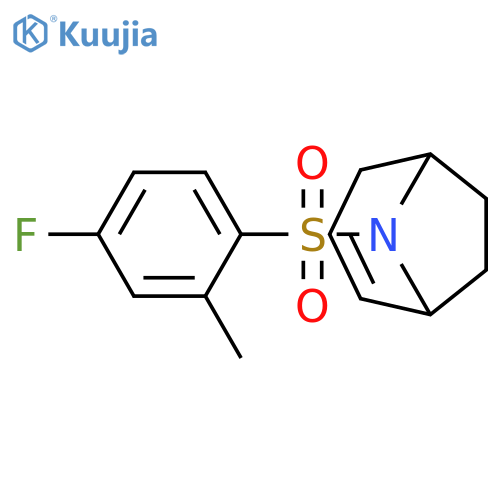 8-[(4-Fluoro-2-methylphenyl)sulfonyl]-8-azabicyclo[3.2.1]oct-2-ene structure