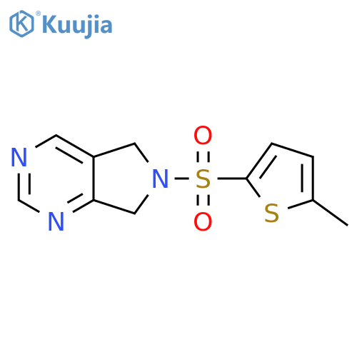 6-[(5-methylthiophen-2-yl)sulfonyl]-5H,6H,7H-pyrrolo[3,4-d]pyrimidine structure