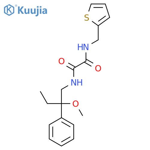 N1-(2-methoxy-2-phenylbutyl)-N2-(thiophen-2-ylmethyl)oxalamide structure