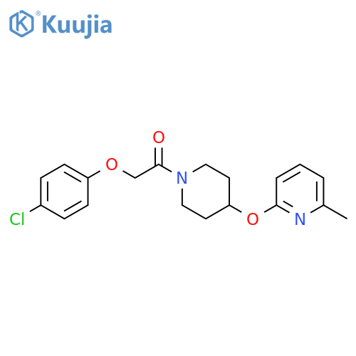 2-(4-chlorophenoxy)-1-{4-[(6-methylpyridin-2-yl)oxy]piperidin-1-yl}ethan-1-one structure